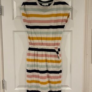 DownEast Multi Colored Striped Dress